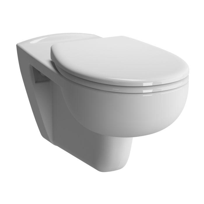 VitrA Conforma Wand-Tiefspül-WC 5810B003-0075 weiß, 35x70cm, Rollstuhlgerecht, verdeckte Befestigung, Sitzhöhe 48cm