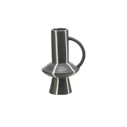 Vase   ¦ schwarz ¦ Porzellan ¦ Maße (cm): B: 8,7 H: 14,5