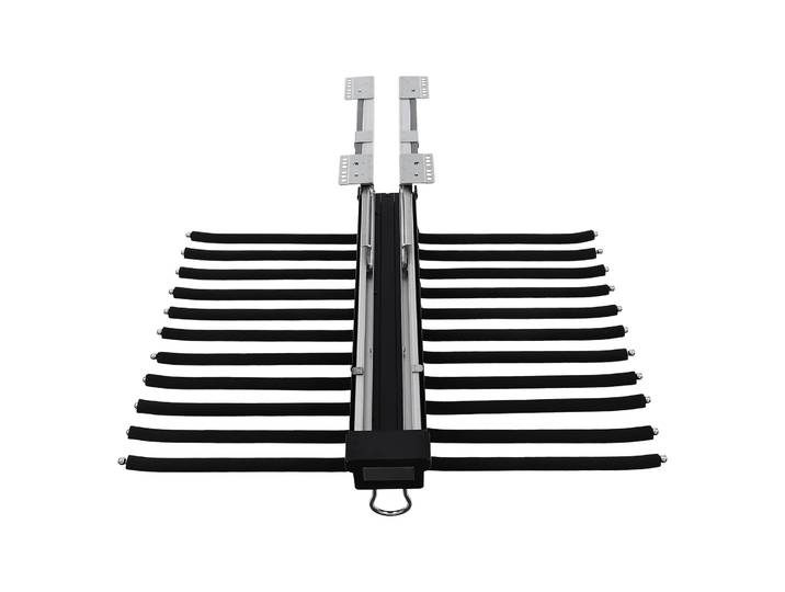 Porte-pantalons coulissant à 2 rangées, support de rangement pour pantalon de garde-robe, organisateur de pantalons en alliage d'aluminium pour jeans, shorts, jupes