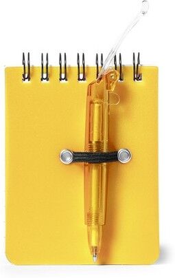 Carnet publicitaire mini Duxo polypropylène (PP) jaune