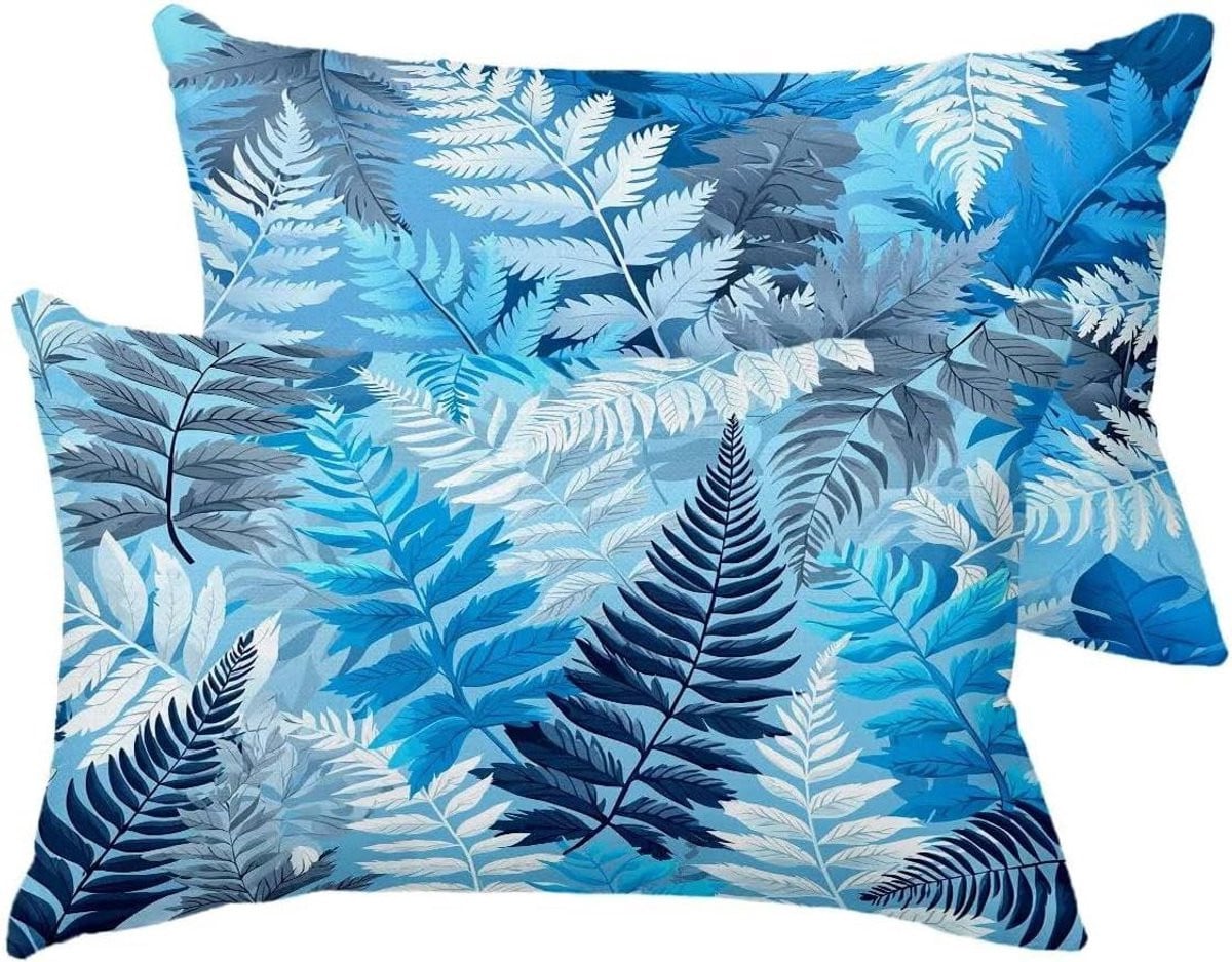 Waterdichte linnen kussenhoes set voor buiten, meerkleurig, 40 x 70 cm