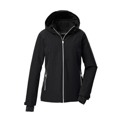 Skijacke KILLTEC "KSW 33 WMN SKI JCKT", Damen, Gr. 38, schwarz, Obermaterial: 100% Polyester.Futter: 100% Polyester.Füllung: 100% Polyester, Jacken Skijacke, Damen Skijacke: wasserdicht, atmungsaktiv, viele Taschen