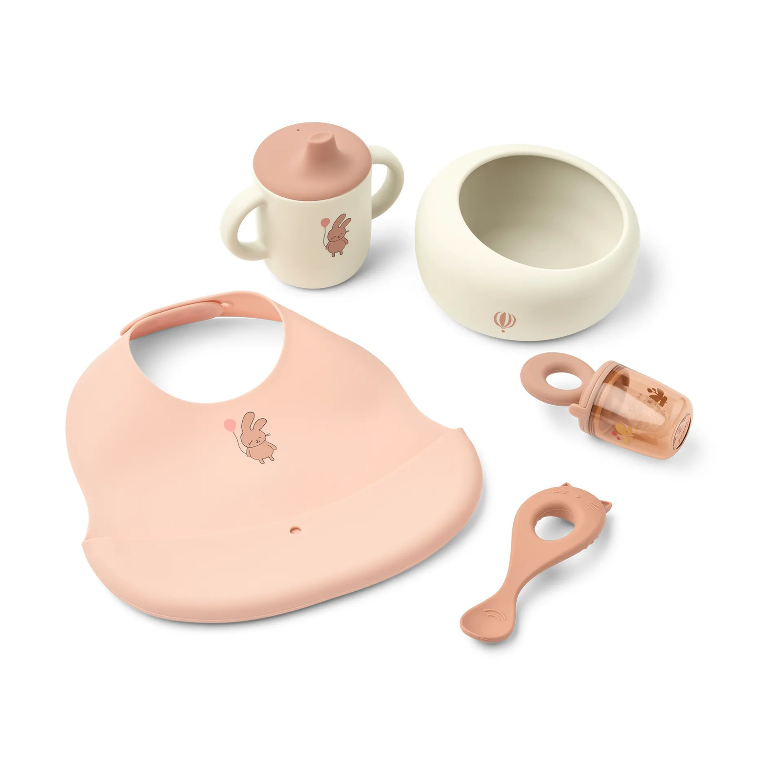 Liewood Mileah baby eetset Wild child/Rosey