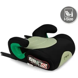 MoMi, Kindersitz, OUTDOOR Isofix i-Size grün / Sitzerhöhung / von 135 bis 150 cm / bis 36 kg (Kindersitzerhöhung, ECE R129/i-Size Norm)