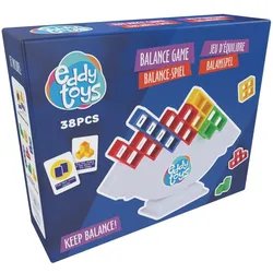 Eddy Toys Balancierspiel mit Blöcken und Aufgabenkarten (1 - 2 Spieler)