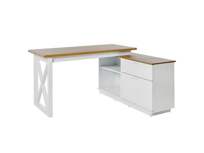 Eckschreibtisch Chalet D 155 E 150 x 75 x 119cm Multicolor