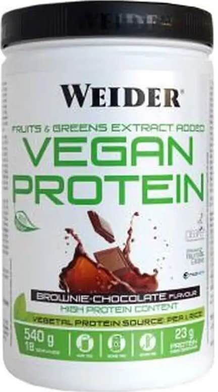 Weider Suplemento Alimenticio Vegan Protein Chocolate 540 g