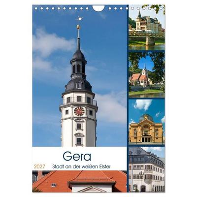 Gera - Stadt an der weißen Elster (Wandkalender 2027 DIN A4 hoch), CALVENDO Monatskalender