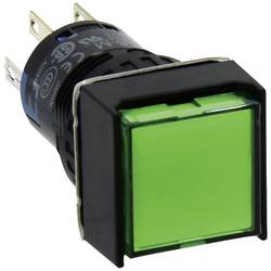 Idec AL6Q-A24P-G AL6Q-A24P-G Leuchtdrucktaster 250 V 1 A 2 x Ein/Ein rastend Grün IP65 1 St.