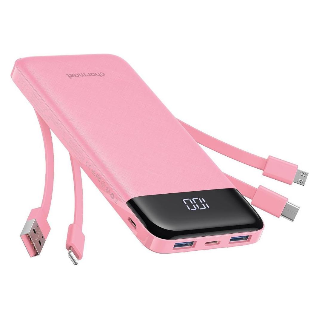 Choetech Powerbank 5V 3A 10000 mAh Charmast W1148 różowy Oint (10000 mAh) (6977525755729)