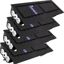 4 Kompatible Toner ersetzt Kyocera TK-435 Multipack schwarz