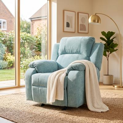 Christopher Knight Home - Hayworth Recliner Chair Chenille Upholstered Manual Recliner with 3-Position Adjustable Backrest