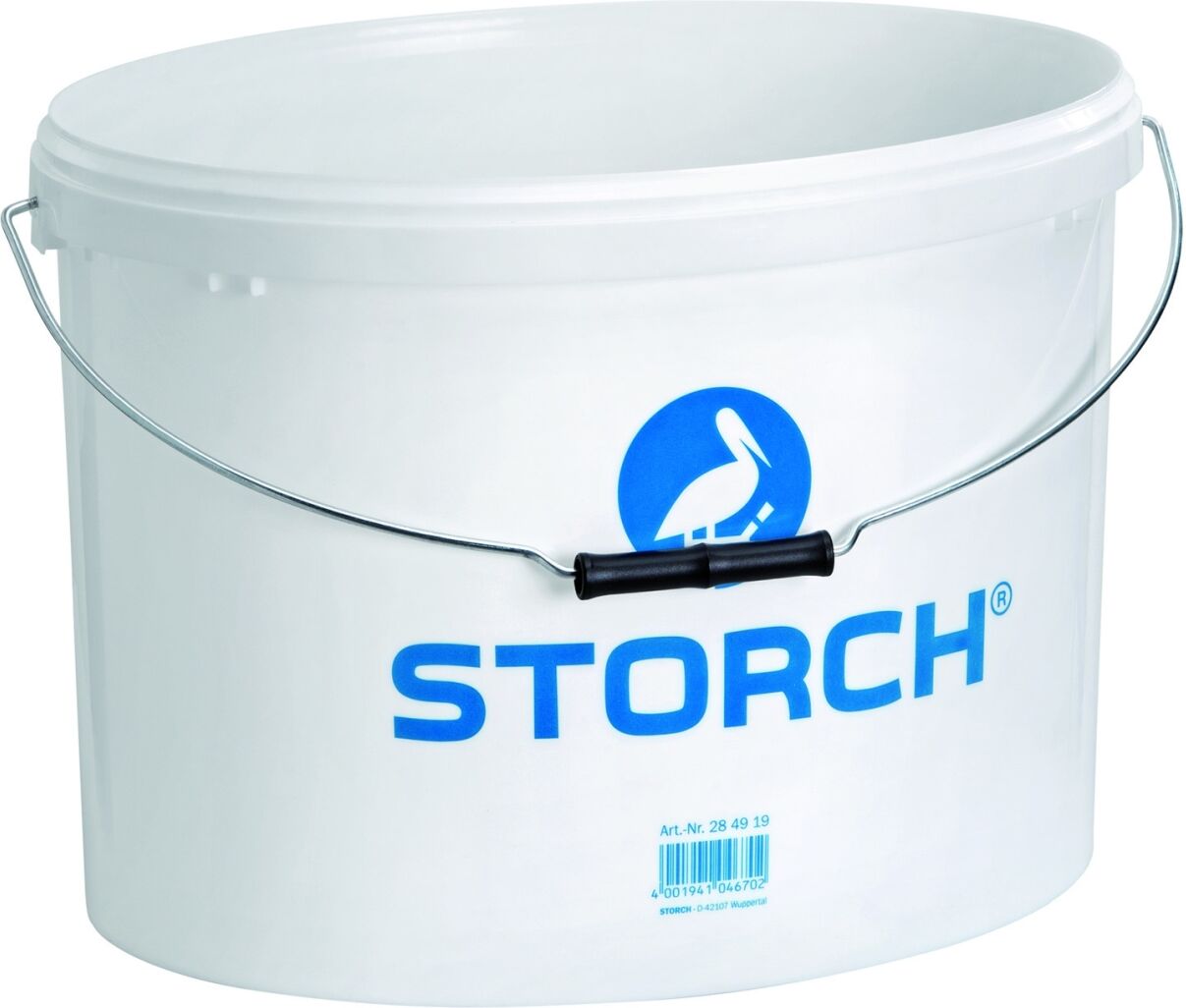 STORCH Farbeimer, leer, 19 Liter, aus weißem Kunststoff