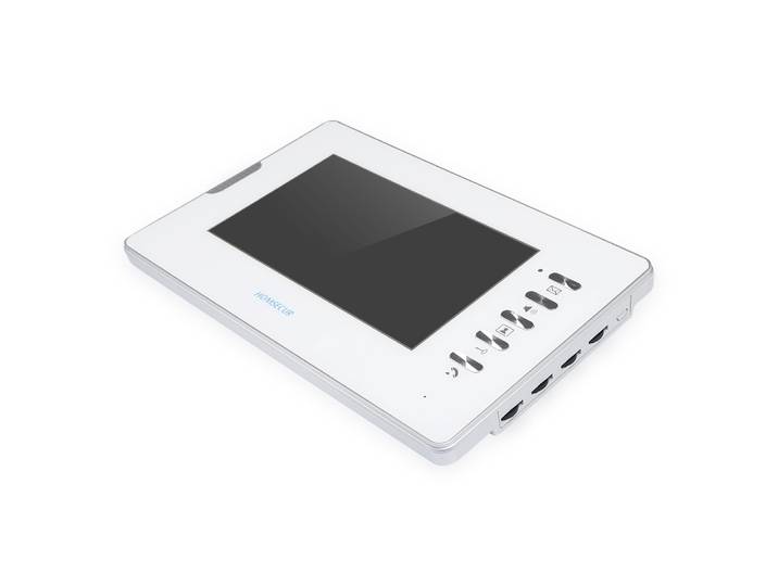 Moniteur intérieur TFT LCD 7 pouces HOMSECUR XM702-W V70D-W pour interphone vidéo XSL, sonnette mains libres pour maison et villa
