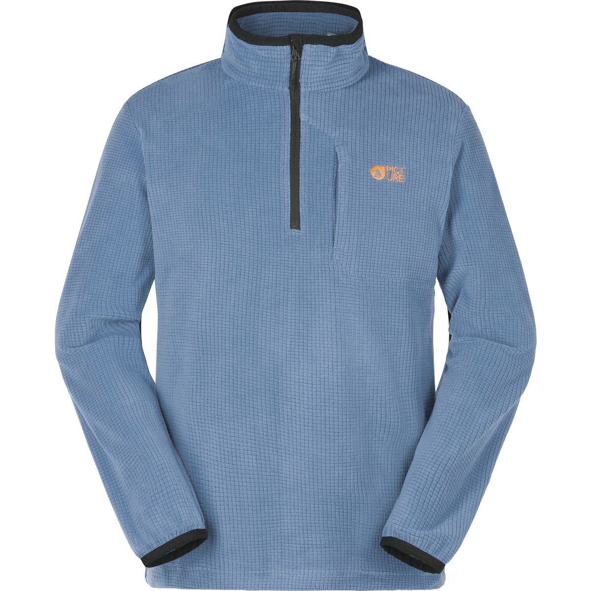Picture Weavy 1/4 Grid Fleece indigo (E) M SMT0183EVintage IndigoM