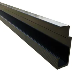 Fiberdeck Weo Brise soleil Alu Montageprofil KX-3000 RAL9005 L 300cm