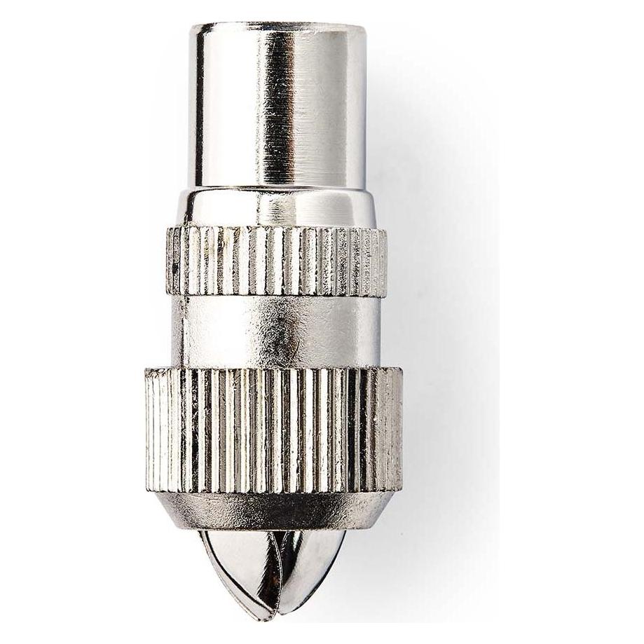 Nedis IEC (Coax) Stecker | Gerade | Stecker | Vernickelt | 75 Ohm | Schraube | Kabeleingangsdurchmes (75 dB, Stecker und Verbinder) (CSGB40902ME)