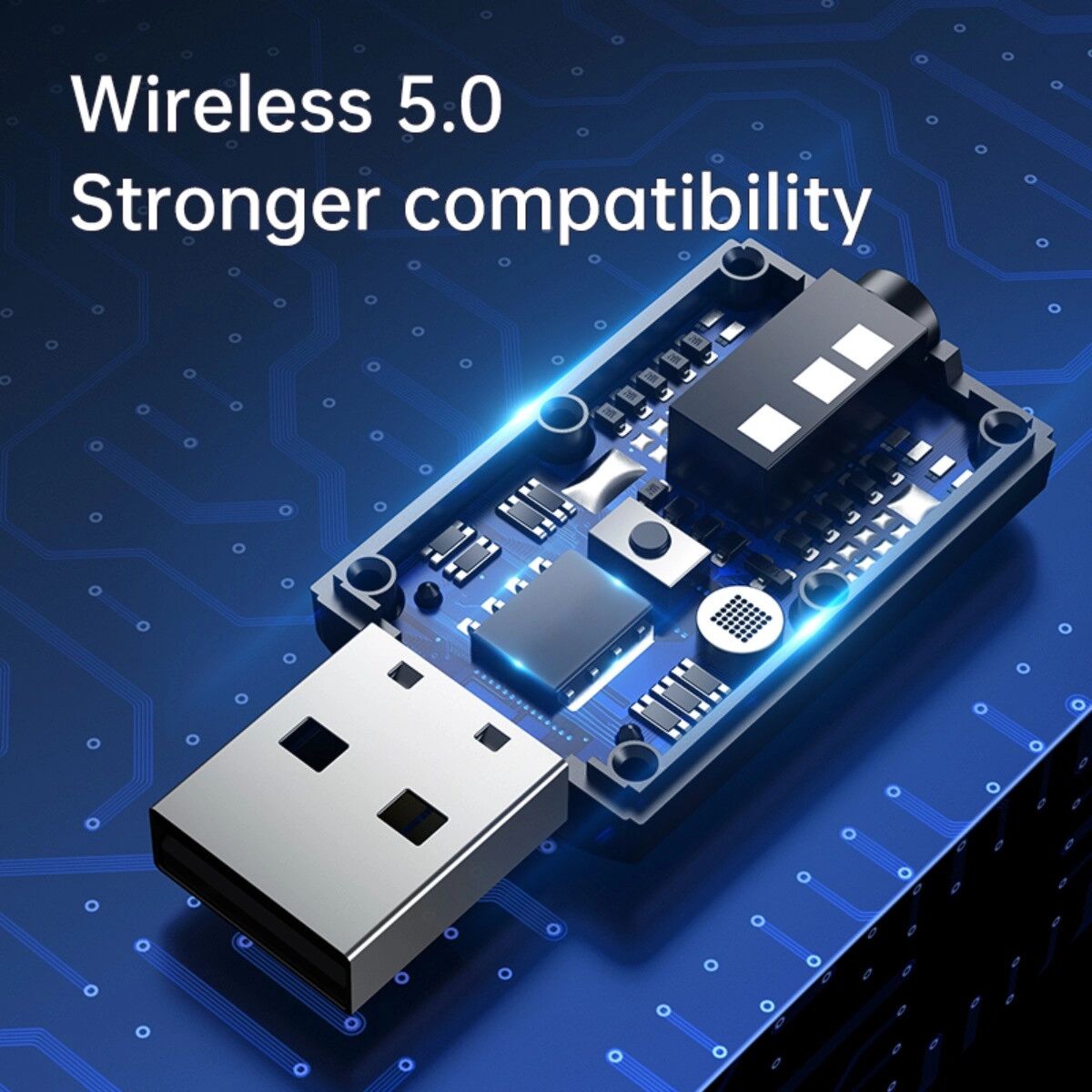 INF Adaptateur Bluetooth 4-en-1 - Mode TX/RX, Bluetooth 5.0, Audio Hi-Fi 3,5mm, Portée 10m