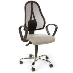 TopStar Drehstuhl Open Point Stoff Grau