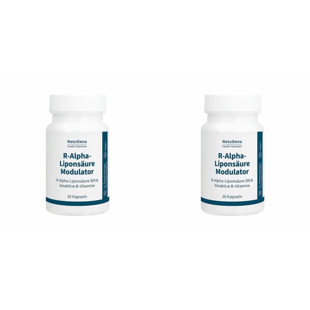 R-Alpha-Liponsäure 300+B12+Folsäure+Biotin Kapseln 2x 2x30 St