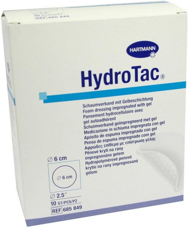 Hydrotac Schaumverband 6 cm rund steril
