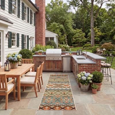 SAFAVIEH Veranda Srbislava Indoor/ Outdoor Waterproof Area Rug