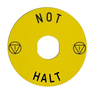 10 Stk. Schneider Electric Not-Halt-Schild ZBY8230