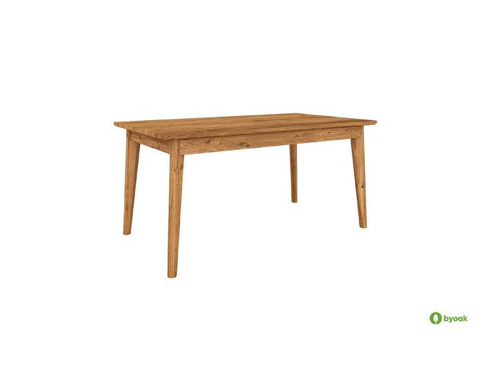 byoak Esstisch GREG mit Ausklappfunktion, aus Massivholz, Naturgeölt