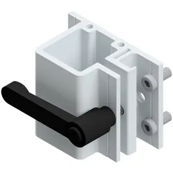 Hymer Geländerhalter mit Klemmhebel für Stufenaufstiege und Treppen 3er-Set