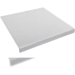 Acryl Schneidebrett mit Anschlag 38 x 38 x 3,8 x 0,6cm