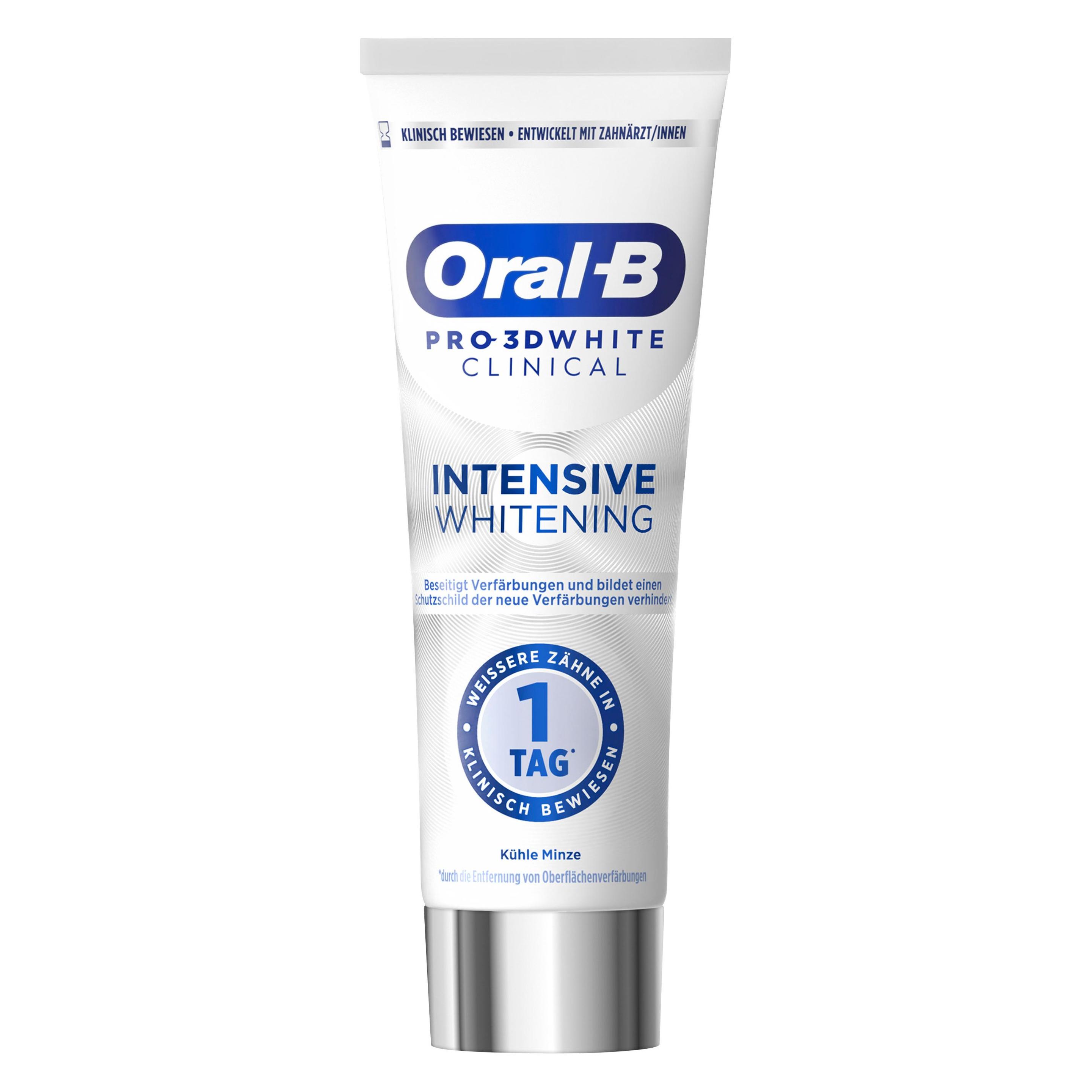 Oral-B 3D White Clinical Kühle Minze 2x75ml (75 ml) (8006530162326)