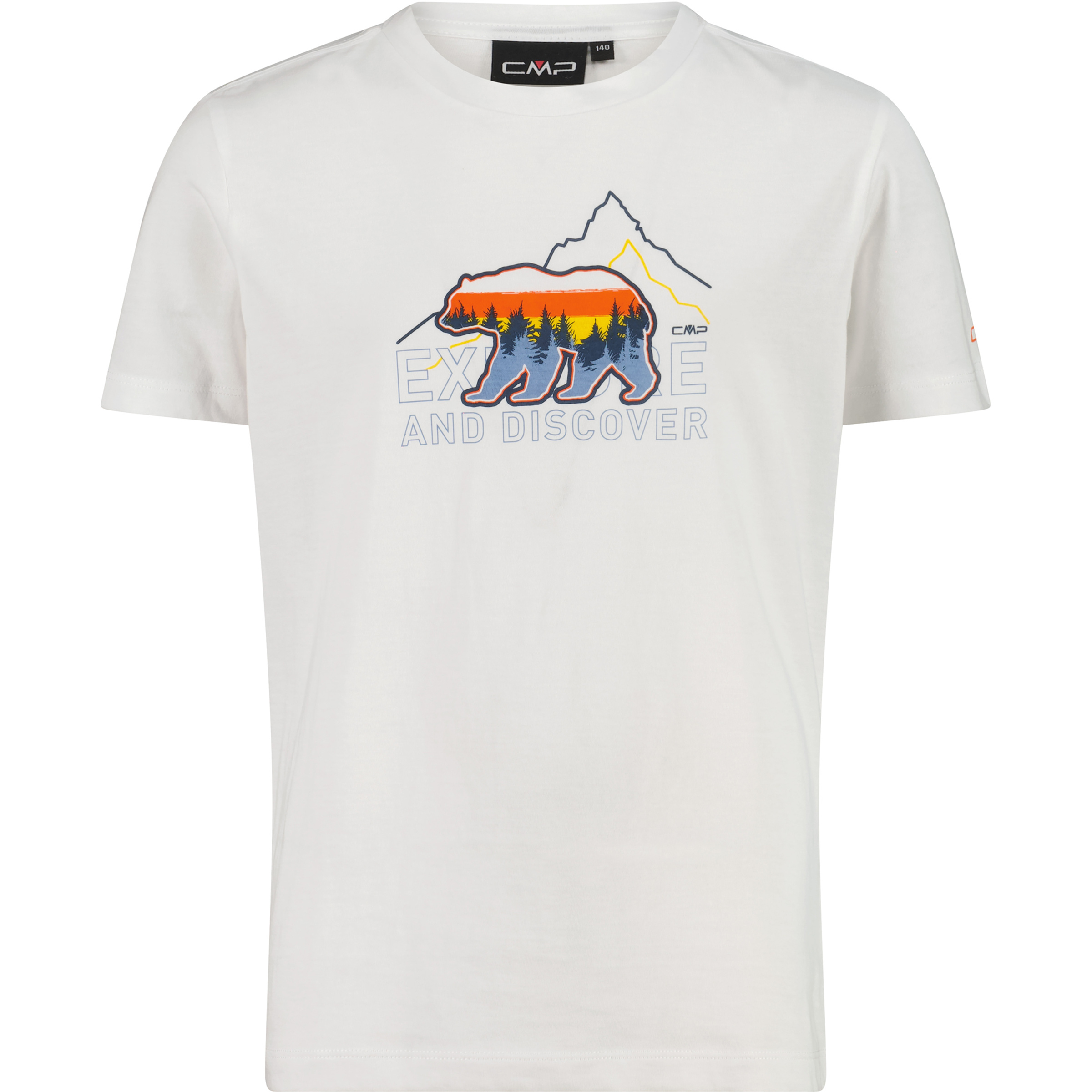 CMP Kinder T-Shirts weiss Größe 116 Lifestyle Hautfreundlich