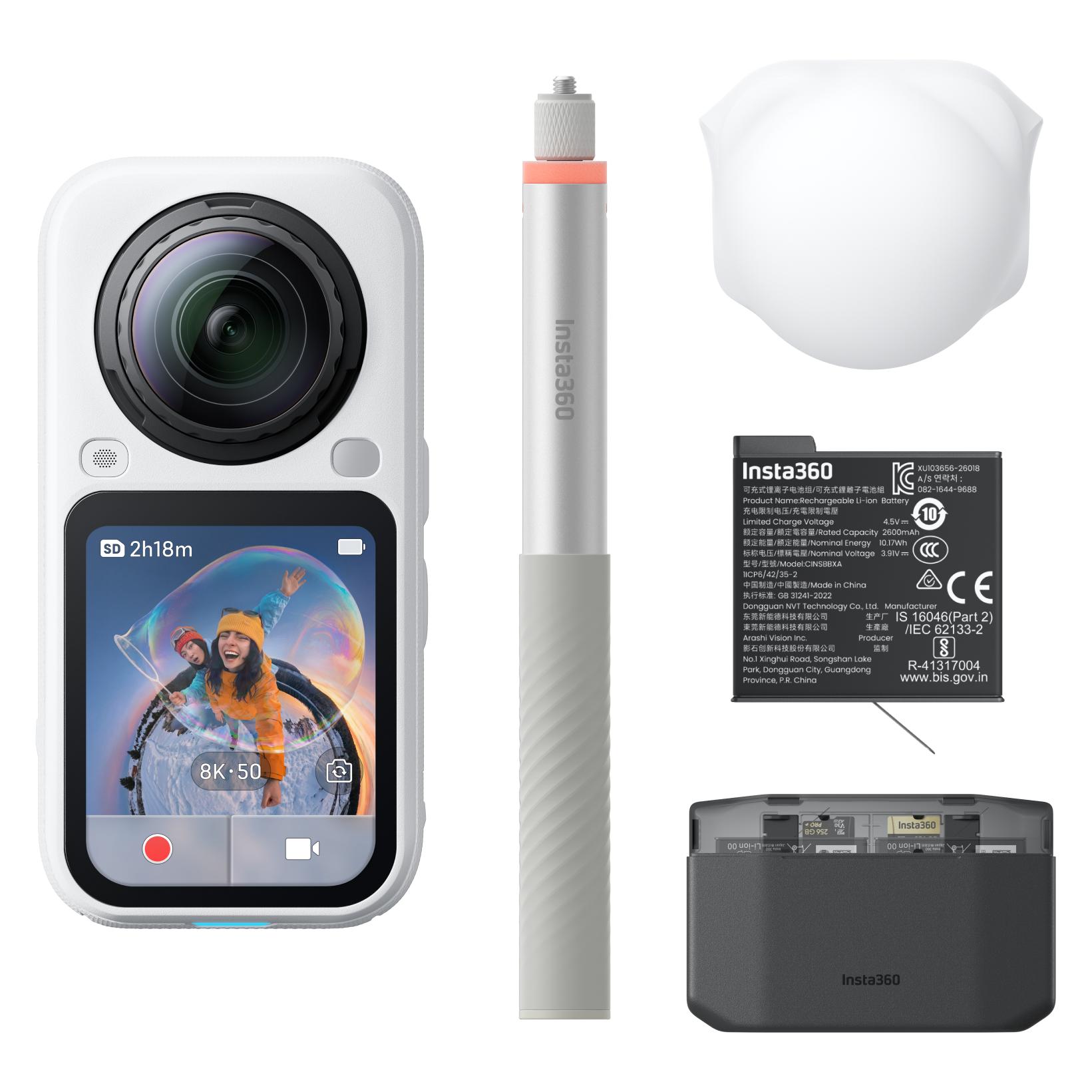 Insta360 X6 Essentials Bundle (50p, Bluetooth, WLAN) (CINSABXA-WH-BUND)