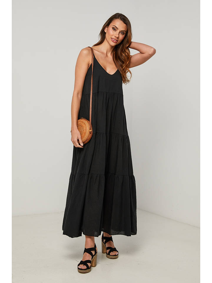 Fleur de Lin Kleid "Bix" in Schwarz - L