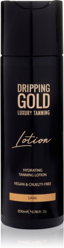 Dripping Gold Luxury Tanning Lotion Moisturizing Tanning Lotion for a deep tan shade Dark 200 ml