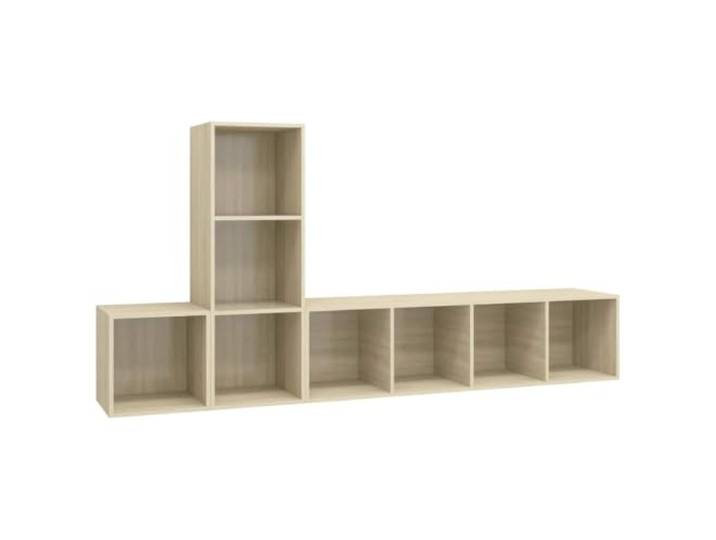 KGFHERENB 3-tlg. TV-Schrank-Set Wandmontage Fernsehschrank Hängend Schwebendes Möbel-Set für Schlafzimmer oder Gästezimmer, schafft offene Bodenfläche und ordnet Zubehör dezent an der Wand.
