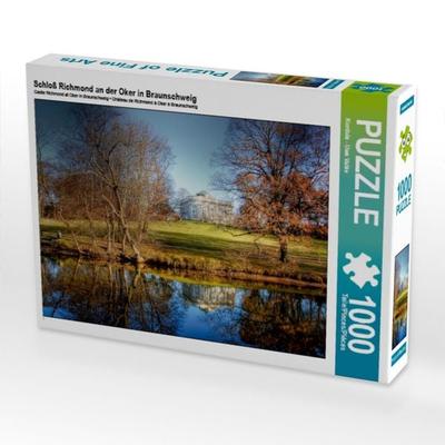 CALVENDO Puzzle Schloß Richmond an der Oker in Braunschweig | 1000 Teile Lege-Größe 64x48cm Foto-Puzzle für glückliche Stunden