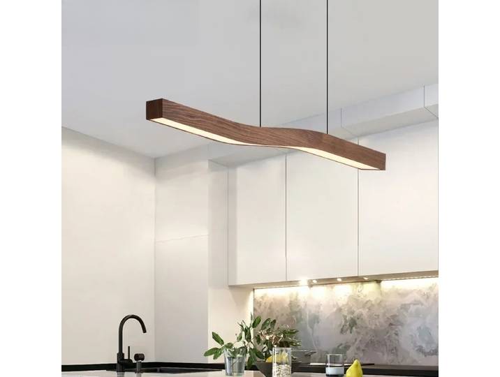 Lustre LED d'intérieur vintage élégant et linéaire, design artistique et créatif, pour chambre à coucher et décoration intérieure