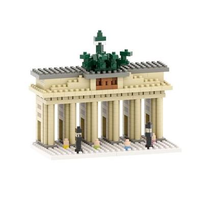 BRIXIES 200043 - Brandenburger Tor, 3D Konstruktionsbausatz aus Ministeinen, 570 Teile
