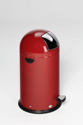 VAR Müllsackständer, 33 l, mit Fußpedal, rot, Griff Metall, Inneneimer Stahl