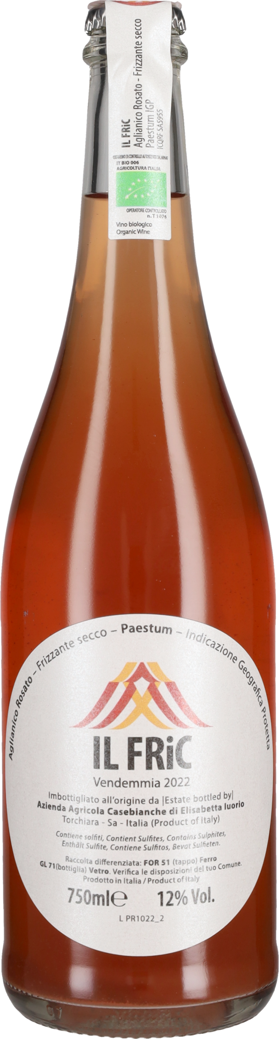 Aglianico Rosato Frizzante 'Il Fric' Casebianche 2022