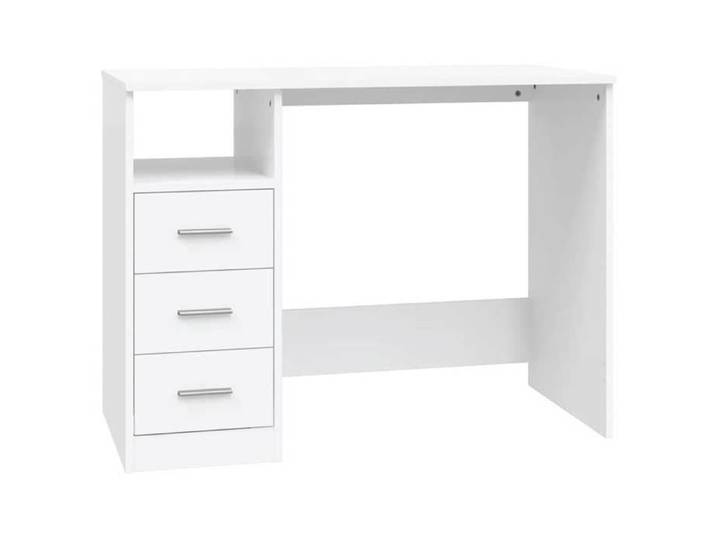 Style minimaliste - Bureau PC - Bureau d'écriture - avec tiroirs Blanc 102x50x76 cm Bois d'ingénierie - Pour chambre dfa9617678