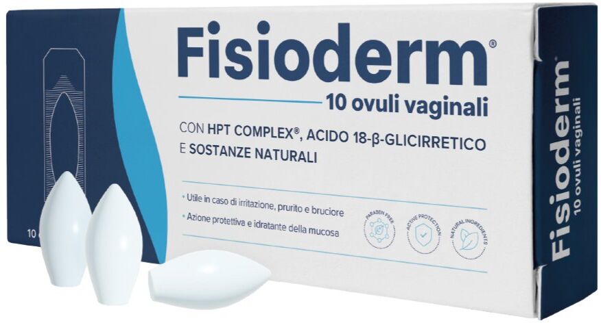 AMP BIOTEC Srl Fisioderm Ovuli Vaginali, 10 Ovuli