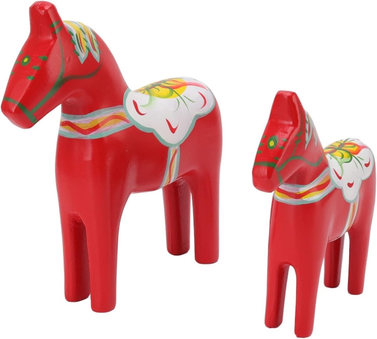 Houten Zweedse Dala Paard Decoratie, Trojaans Paard Beeldje en Dalecarlian Paard Ornament voor Interieurdecoratie