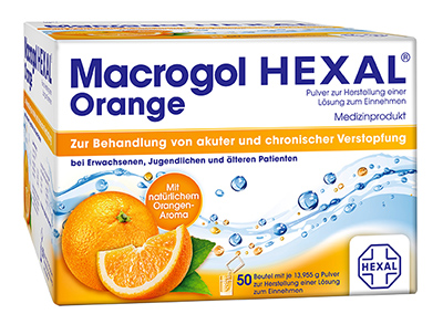 Hexal AG MACROGOL HEXAL Orange Plv.z.Her.e.Lsg.z.Einn.Btl. 50 st 11553713