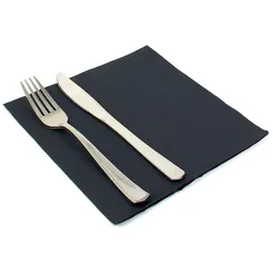 MONOUSO - Papierservietten 40x40cm 2-lagige Schwarz (50 Stück)
