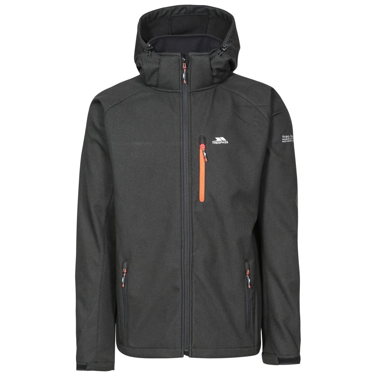 Trespass - Heren Desmond TP75 Softshell Jas (Zwart)