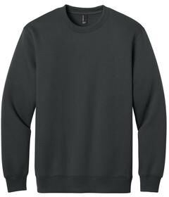 Port & Company PC107 Foundation Fleece Pullover Crewneck Sweatshirt in Coal Grey size XL   Cotton Polyester