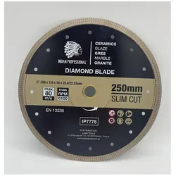 GCS, Sägeblatt, Tarcza Diamentowa 250mm Slim Cut Indian Professional