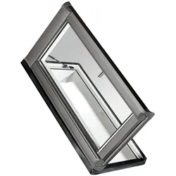 Roto Designo R3 Wohndachausstieg R38_ 065/118 K2DLHV Größe 065/118, Kunststoff weiß, 2fach Comfort, Alu Anthrazit-Metallic